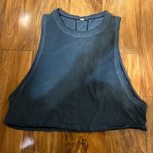 Lululemon Cropped Teal Tank